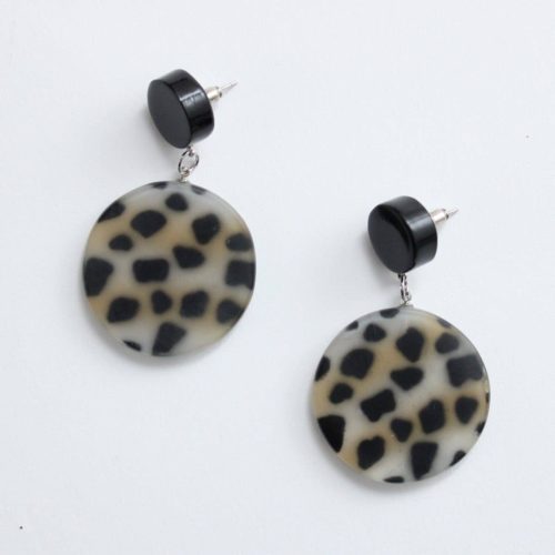 Cheetah Dangle Statement Earrings
