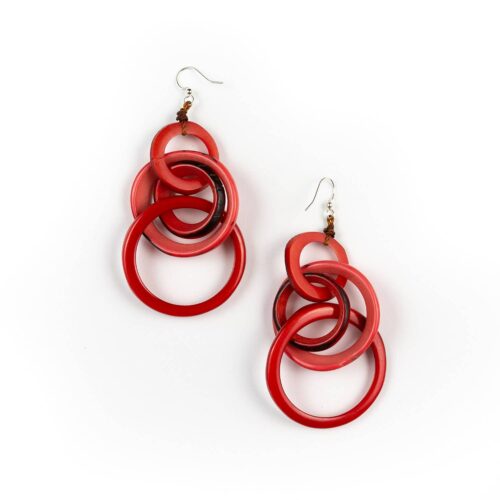 Yazmine Earrings-Red